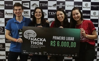 Equipe vencedora Hackathon 2022