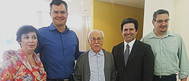 Professor Alcides Abreu presente nas festividades de 50 anos da FURB