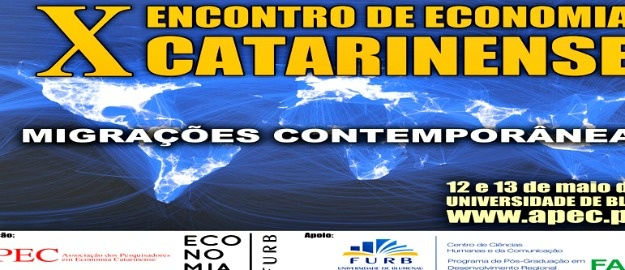 Encerra dia 20 inscrição ao Encontro de Economia Catarinense